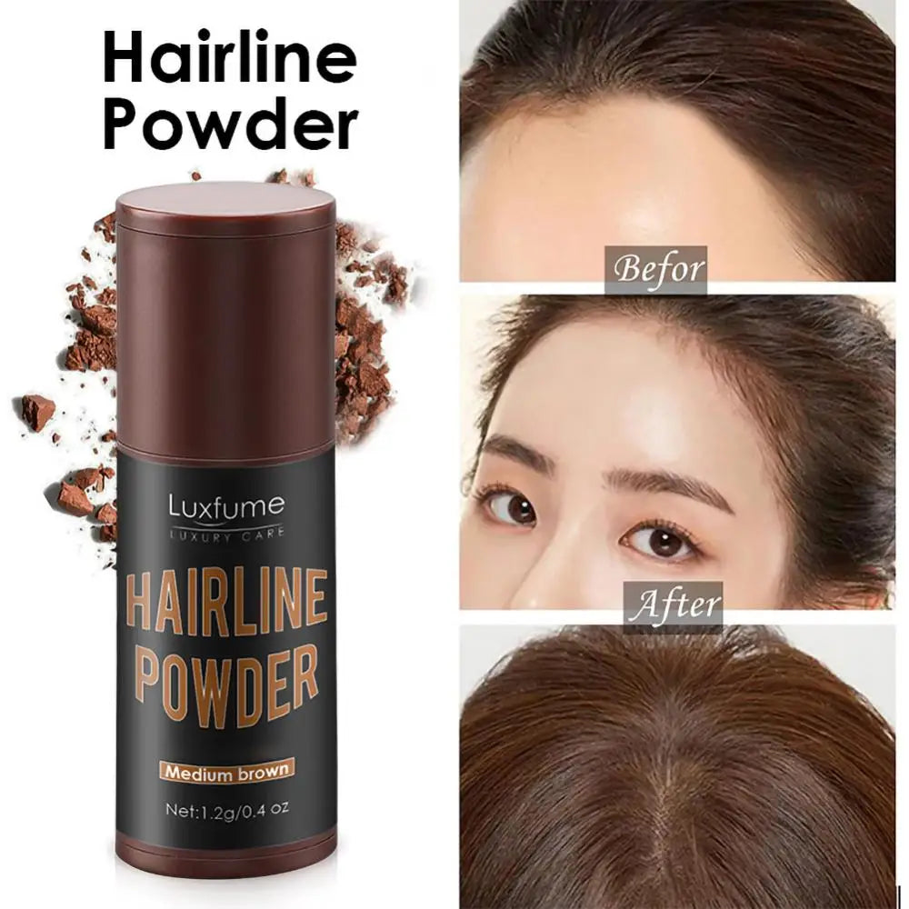 NEW Hair Shadow Stick Powder Water Proof Hair Edge Shadow Eyebrow Powder Black&Brown Coverage Unisex Instantly Hair Makeup Tool
