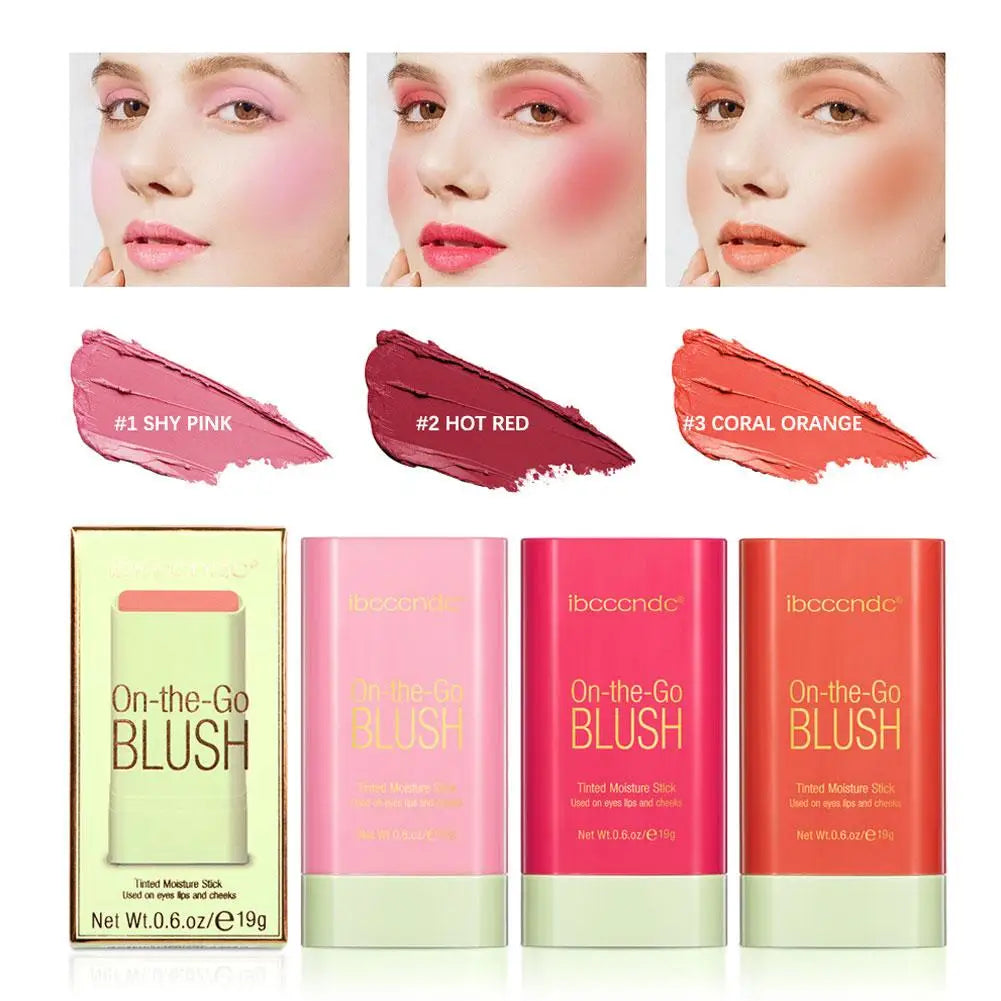New Liquid Cheek Blush Facial Nourishing Blush Gel Cream Natural Waterproof Multi-purpose Eye Shadow Contouring Makeup Cosmetics
