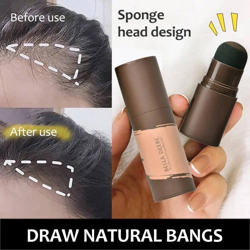 NEW Hair Shadow Stick Powder Water Proof Hair Edge Shadow Eyebrow Powder Black&Brown Coverage Unisex Instantly Hair Makeup Tool