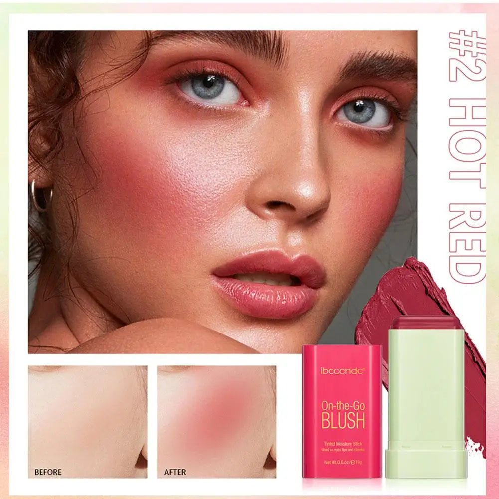 New Liquid Cheek Blush Facial Nourishing Blush Gel Cream Natural Waterproof Multi-purpose Eye Shadow Contouring Makeup Cosmetics